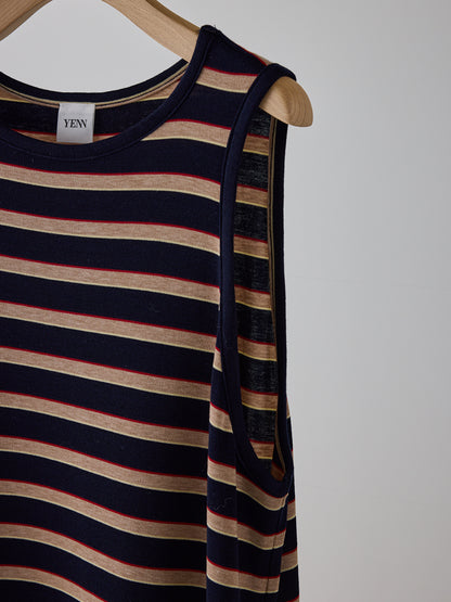 【予約販売】YENN STRIPE JERSEY DRESS Y262-51049