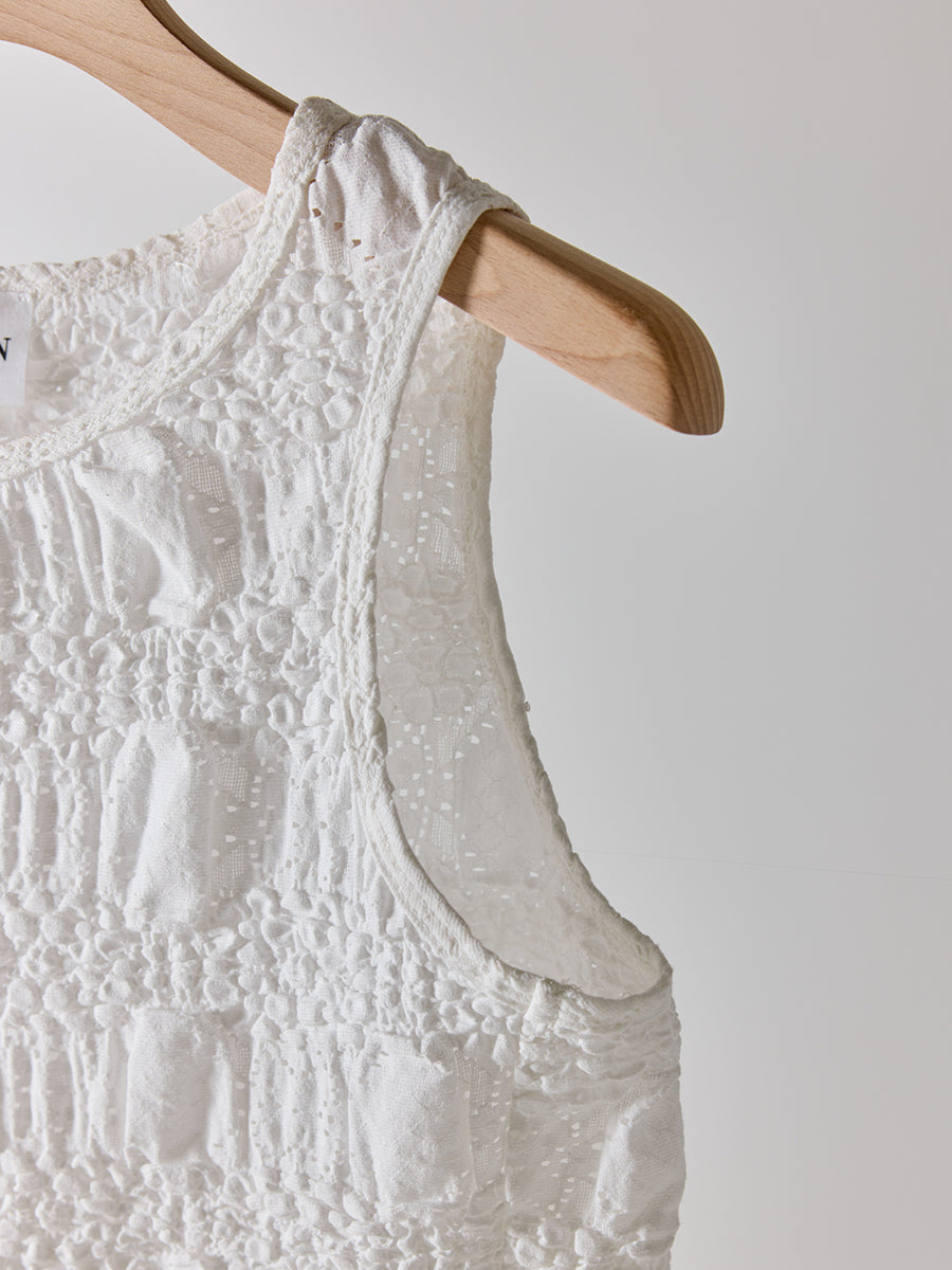 【予約販売】YENN SHRUNK LACE TANKTOP Y262-81053