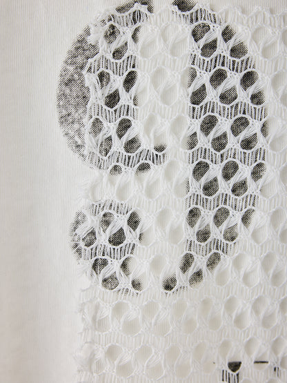 【予約販売】YENN LACE FRAME LOGO TEE Y262-81057