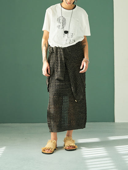 【予約販売】YENN LACE FRAME LOGO TEE Y262-81057