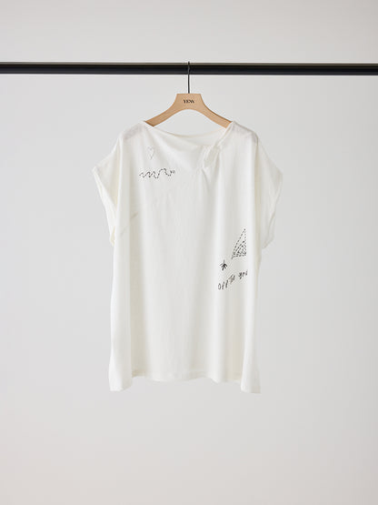 【予約販売】YENN TWIST PRINT TEE Y262-81058