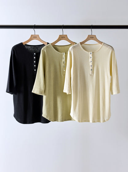 【予約販売】YENN HENRY NECK TEE Y262-82037