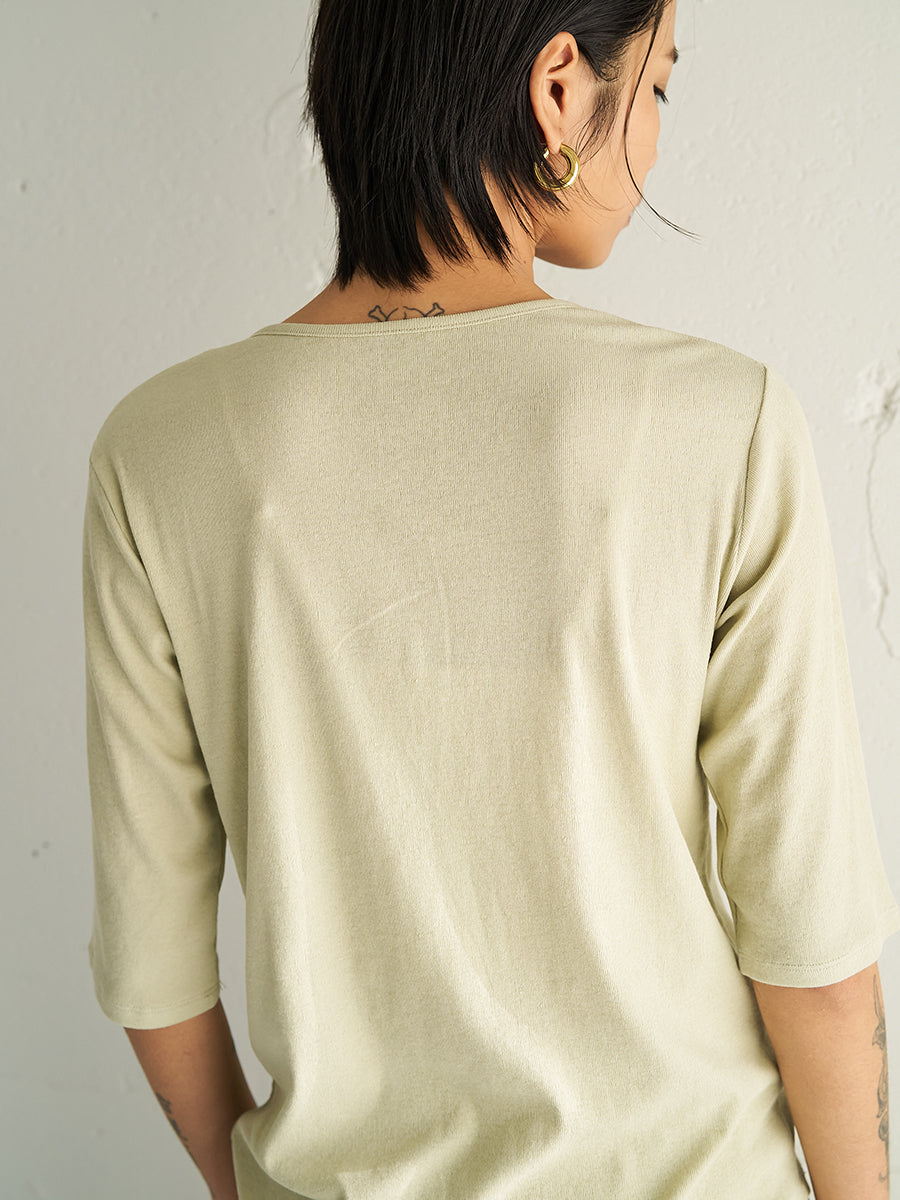 【予約販売】YENN HENRY NECK TEE Y262-82037