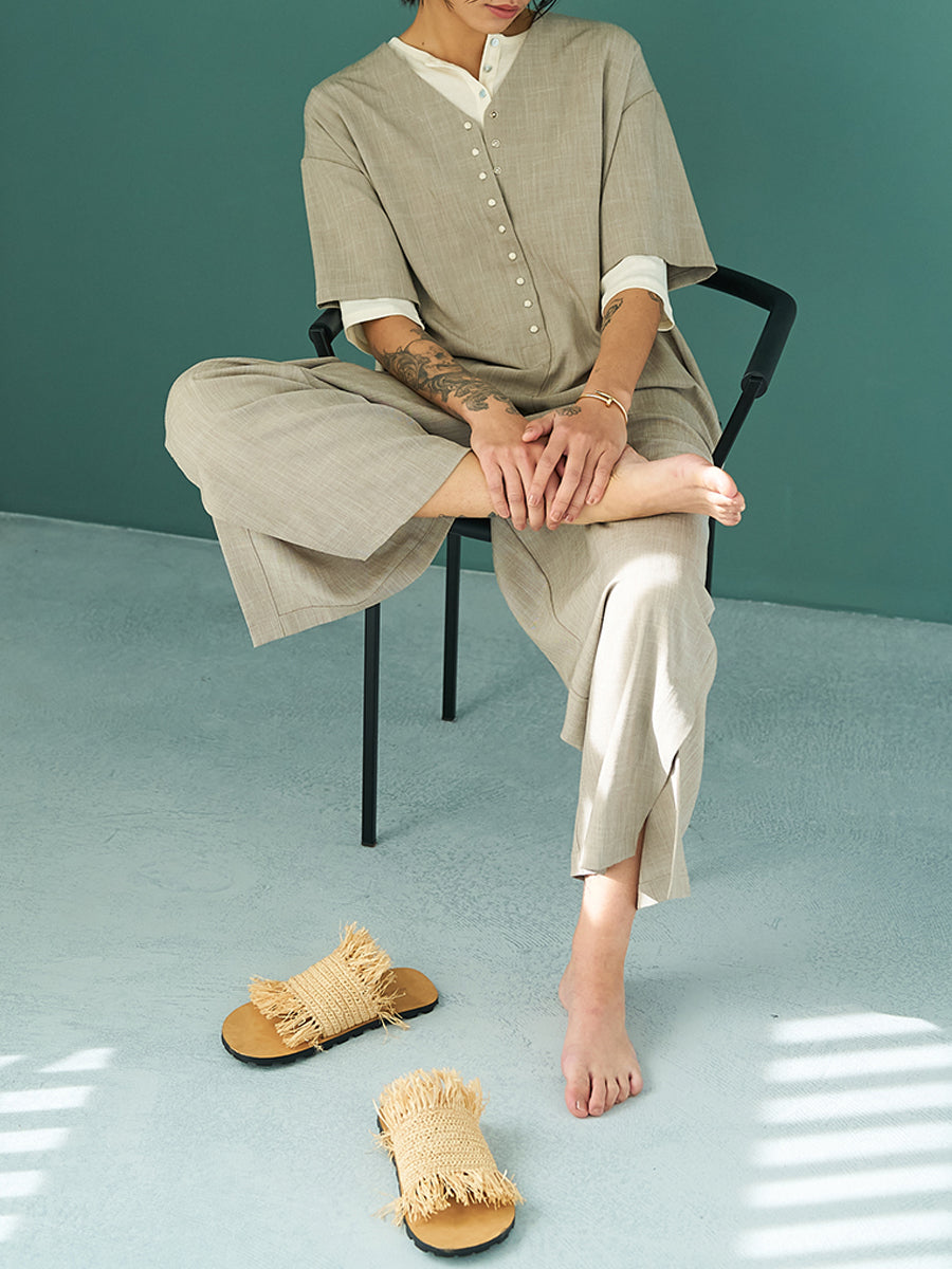 【予約販売】YENN HENRY NECK TEE Y262-82037