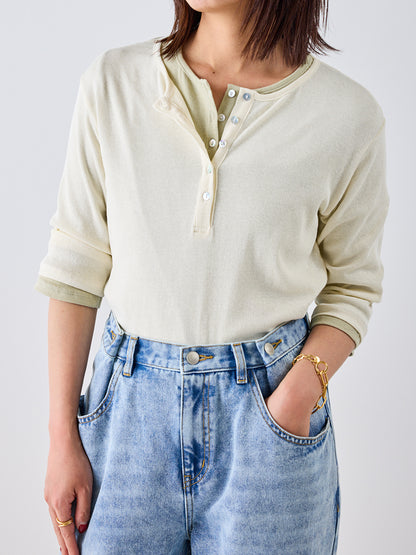 【予約販売】YENN HENRY NECK TEE Y262-82037