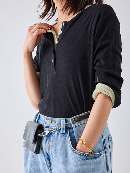 【予約販売】YENN HENRY NECK TEE Y262-82037