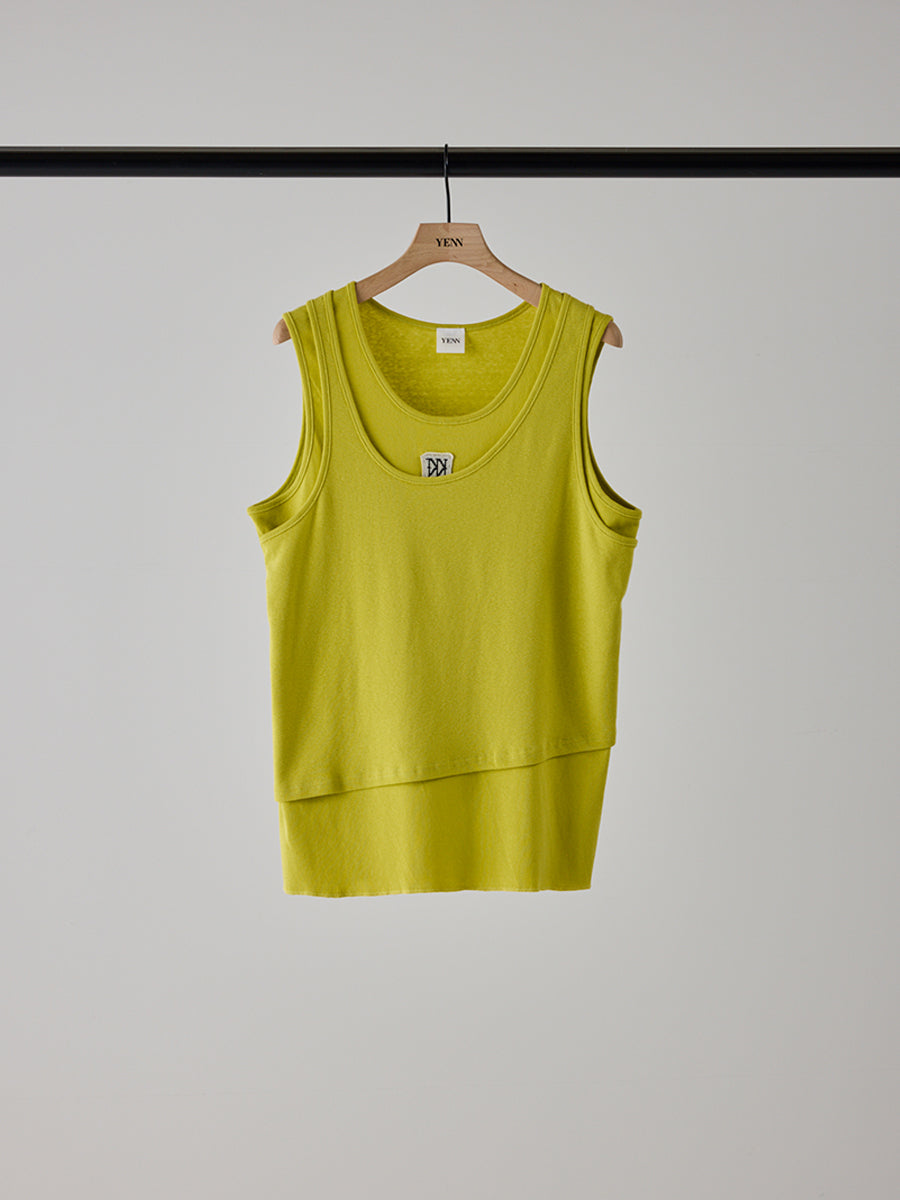 【予約販売】YENN COLOR LAYERED TANK Y262-82038