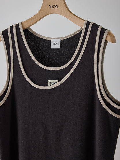 【予約販売】YENN COLOR LAYERED TANK Y262-82038