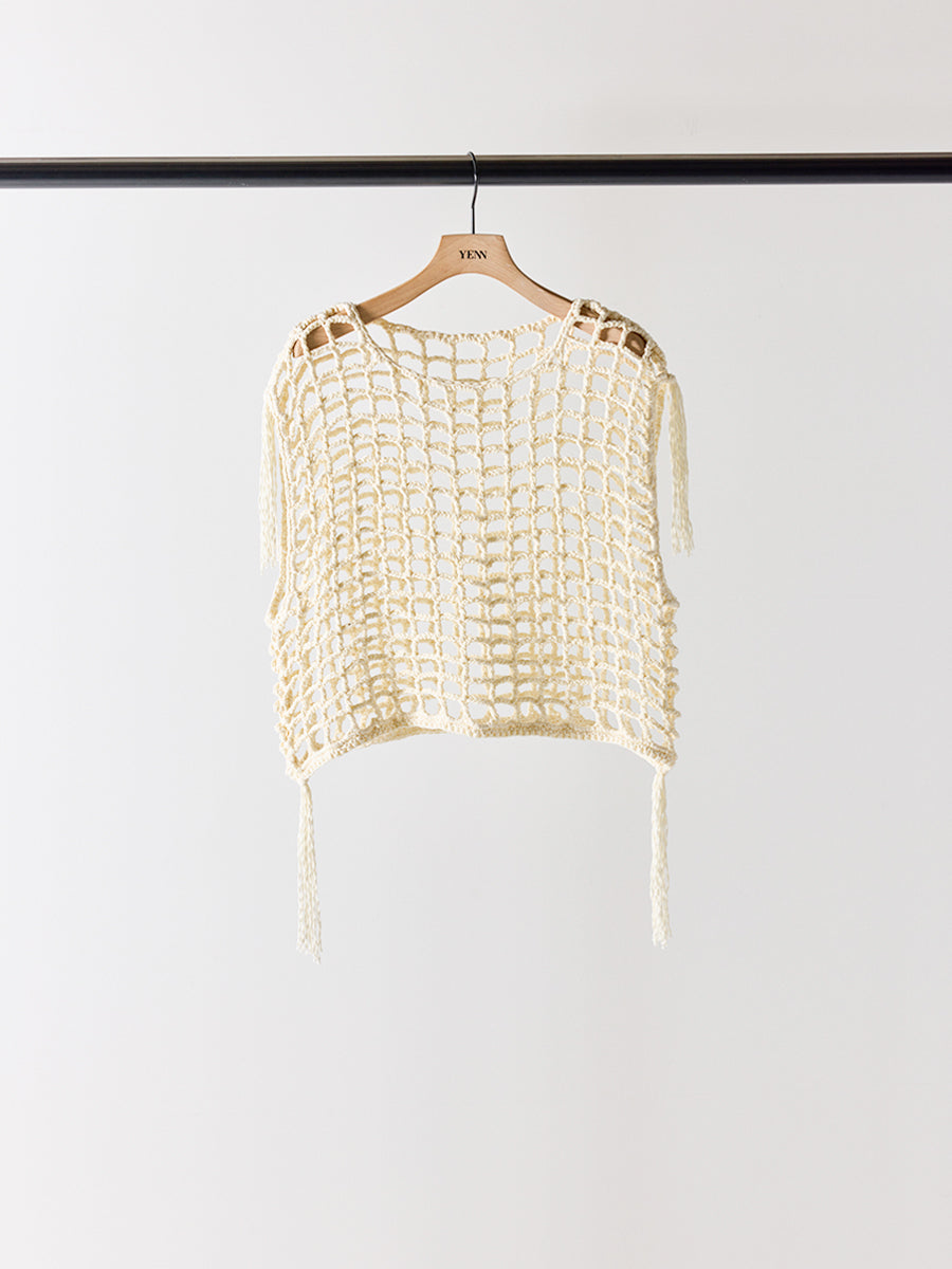 【予約販売】YENN CROCHET MESH TOPS Y262-91059