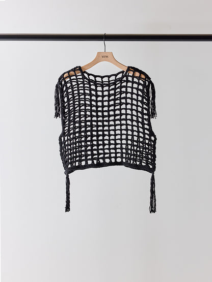 【予約販売】YENN CROCHET MESH TOPS Y262-91059
