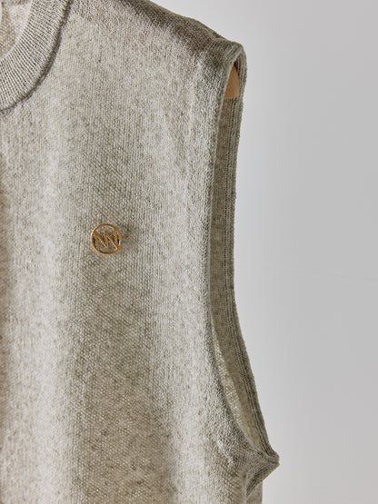 YENN LINEN SHEER VEST Y262-91061