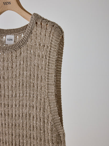 【予約販売】YENN OPENWORK KNIT OP Y262-92063
