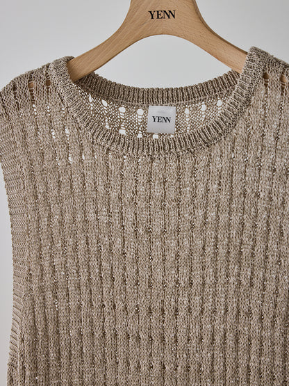 【予約販売】YENN OPENWORK KNIT OP Y262-92063