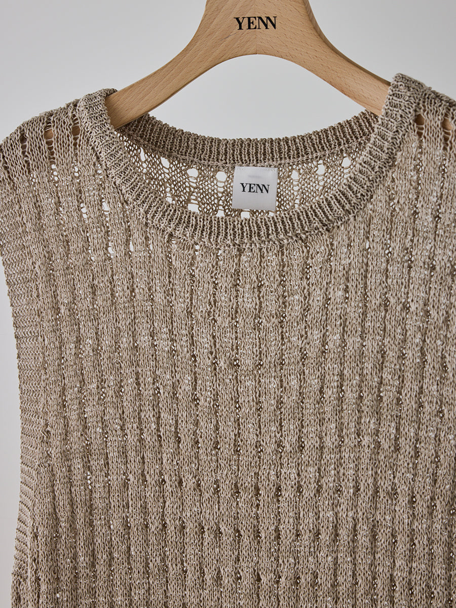 【予約販売】YENN OPENWORK KNIT OP Y262-92063