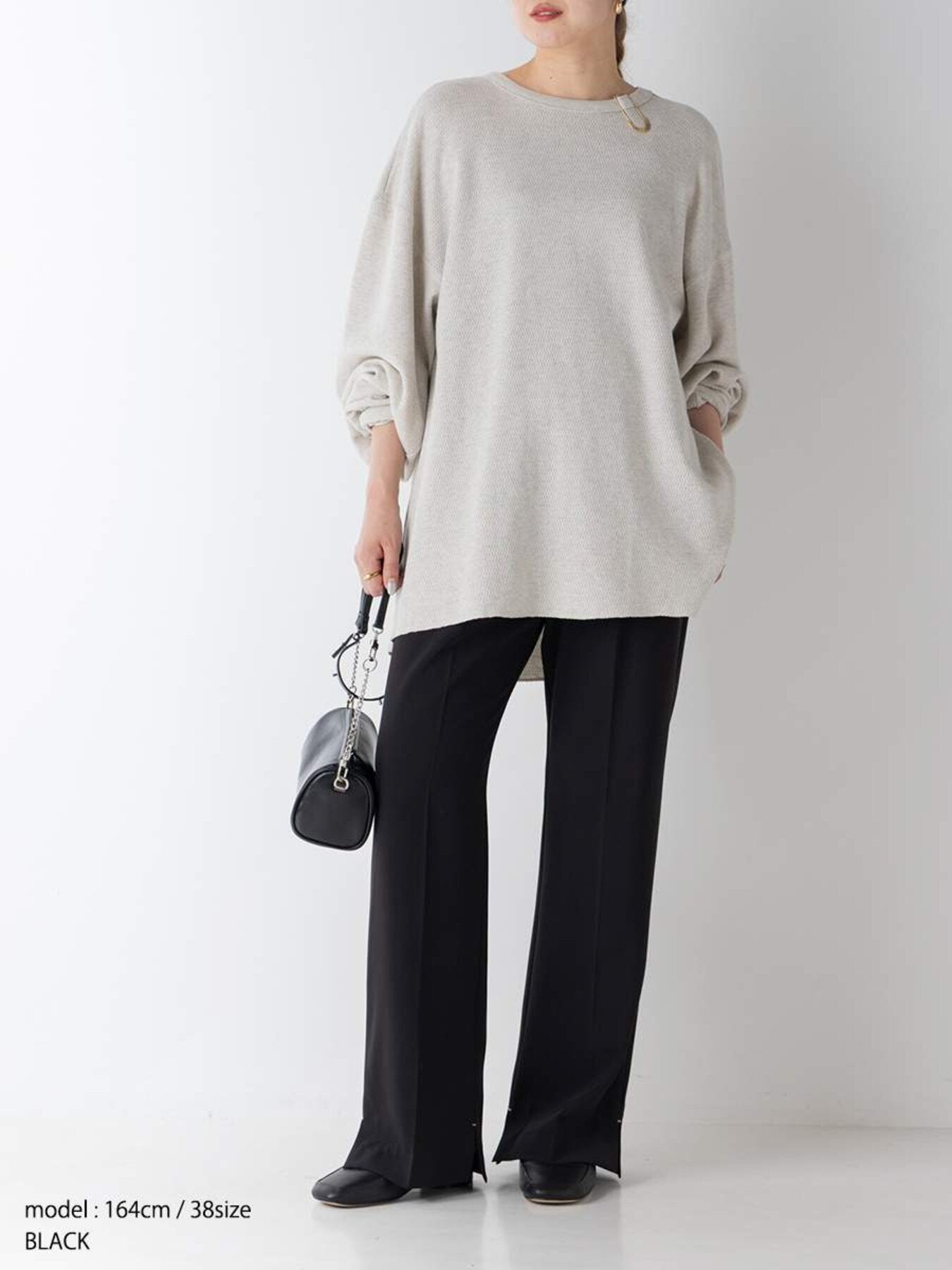 【予約販売】YENN SIDE SLIT SLACKS Y263-31107-2