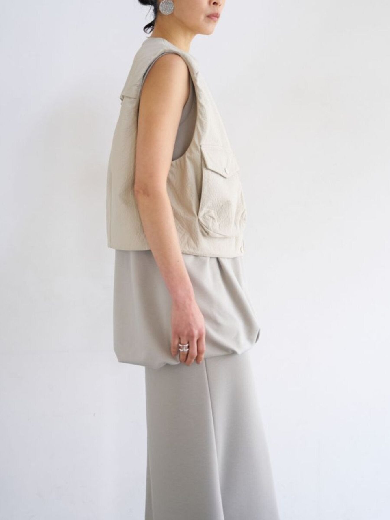 【予約販売】YENN PUFFY MILITARY VEST Y263-42094