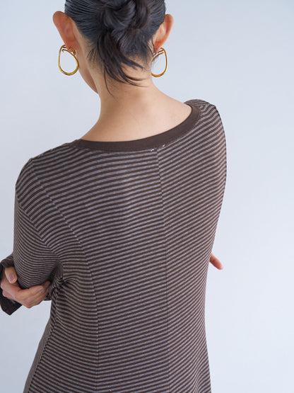 【予約販売】YENN JERSEY FLARE DRESS Y263-52084