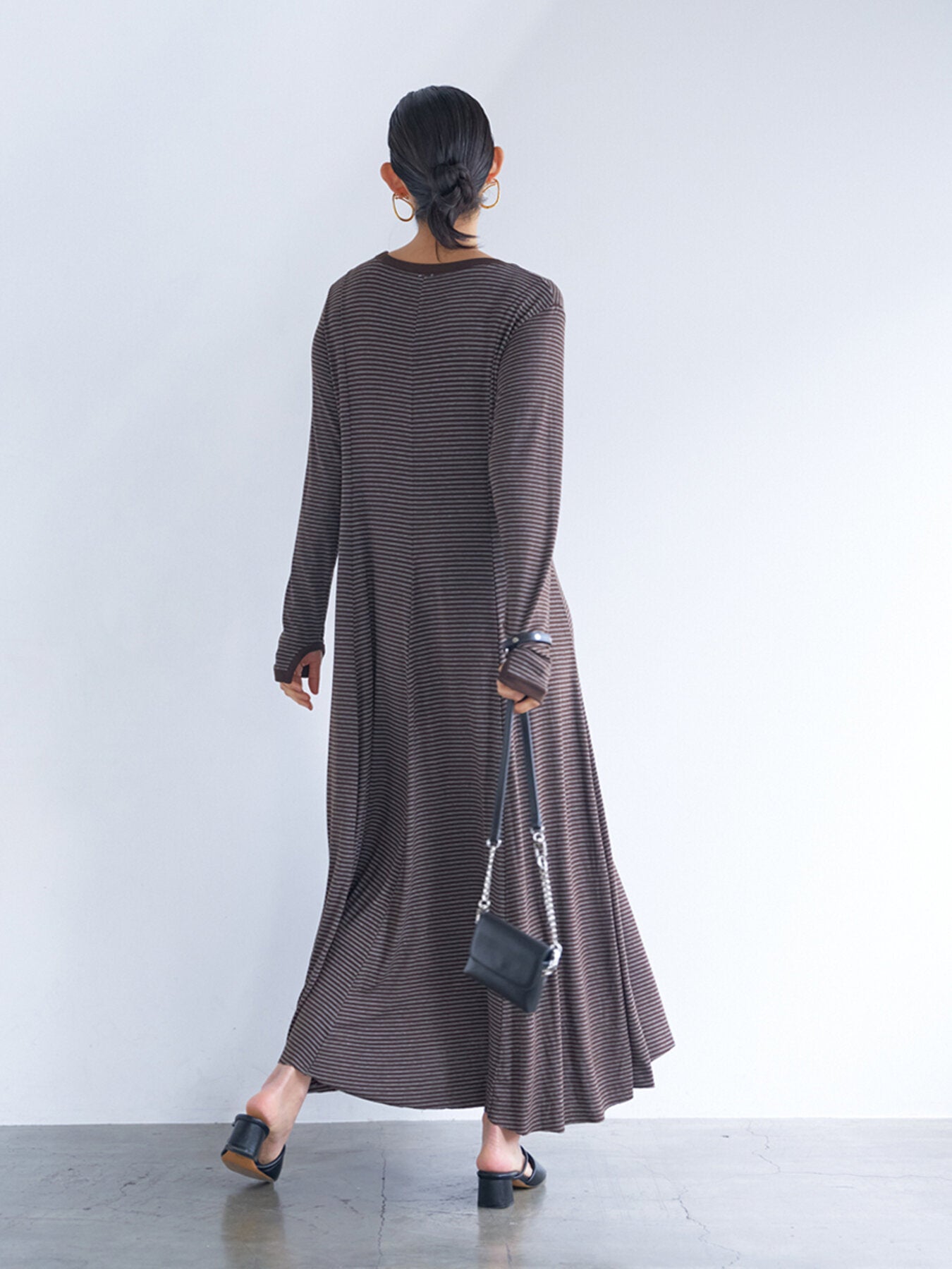 【予約販売】YENN JERSEY FLARE DRESS Y263-52084