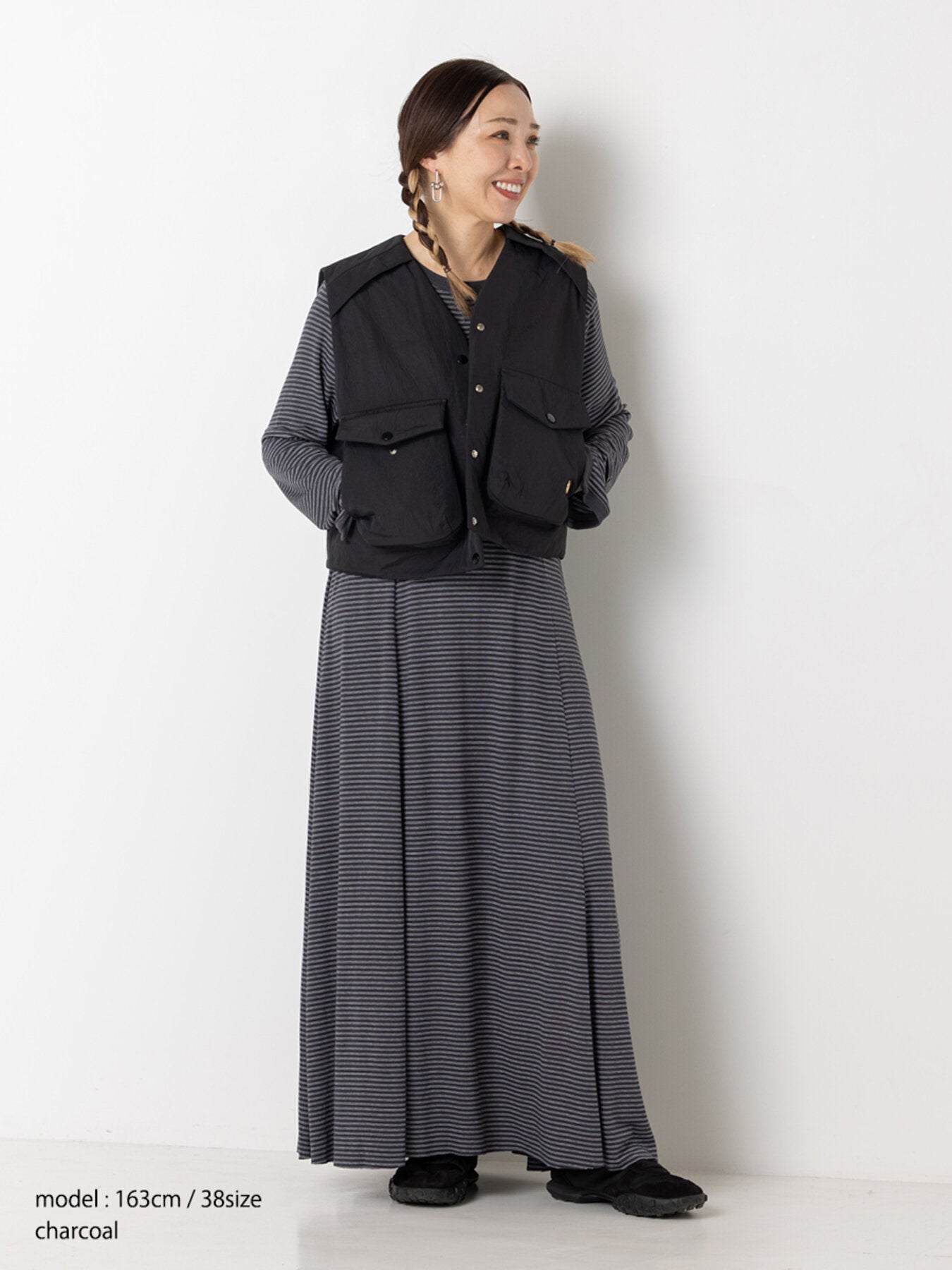 【予約販売】YENN JERSEY FLARE DRESS Y263-52084