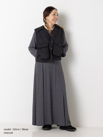 【予約販売】YENN JERSEY FLARE DRESS Y263-52084