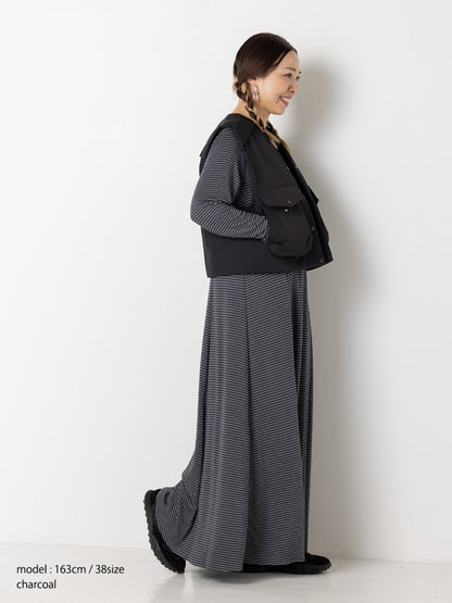 【予約販売】YENN JERSEY FLARE DRESS Y263-52084