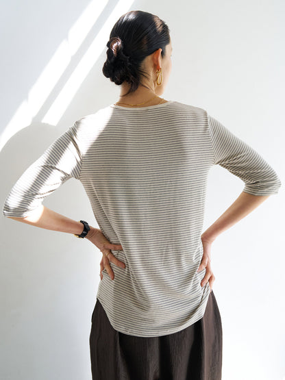 【予約販売】YENN HENRY 3,4 SLEEVE TEE Y263-82083