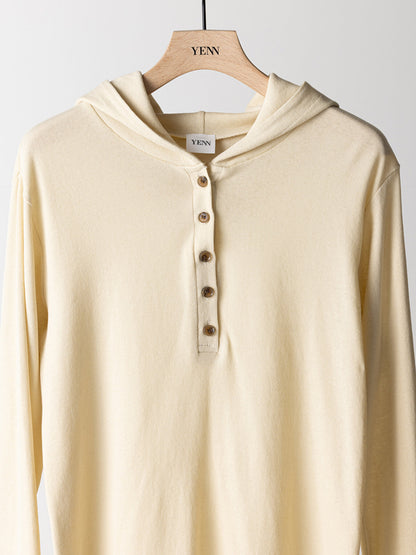 【予約販売】YENN HENRY HOODIE LONGTEE Y263-82085