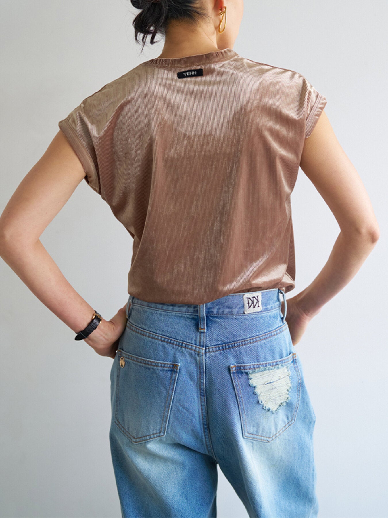 【予約販売】YENN VELVET SHORT SLV TEE Y263-82088