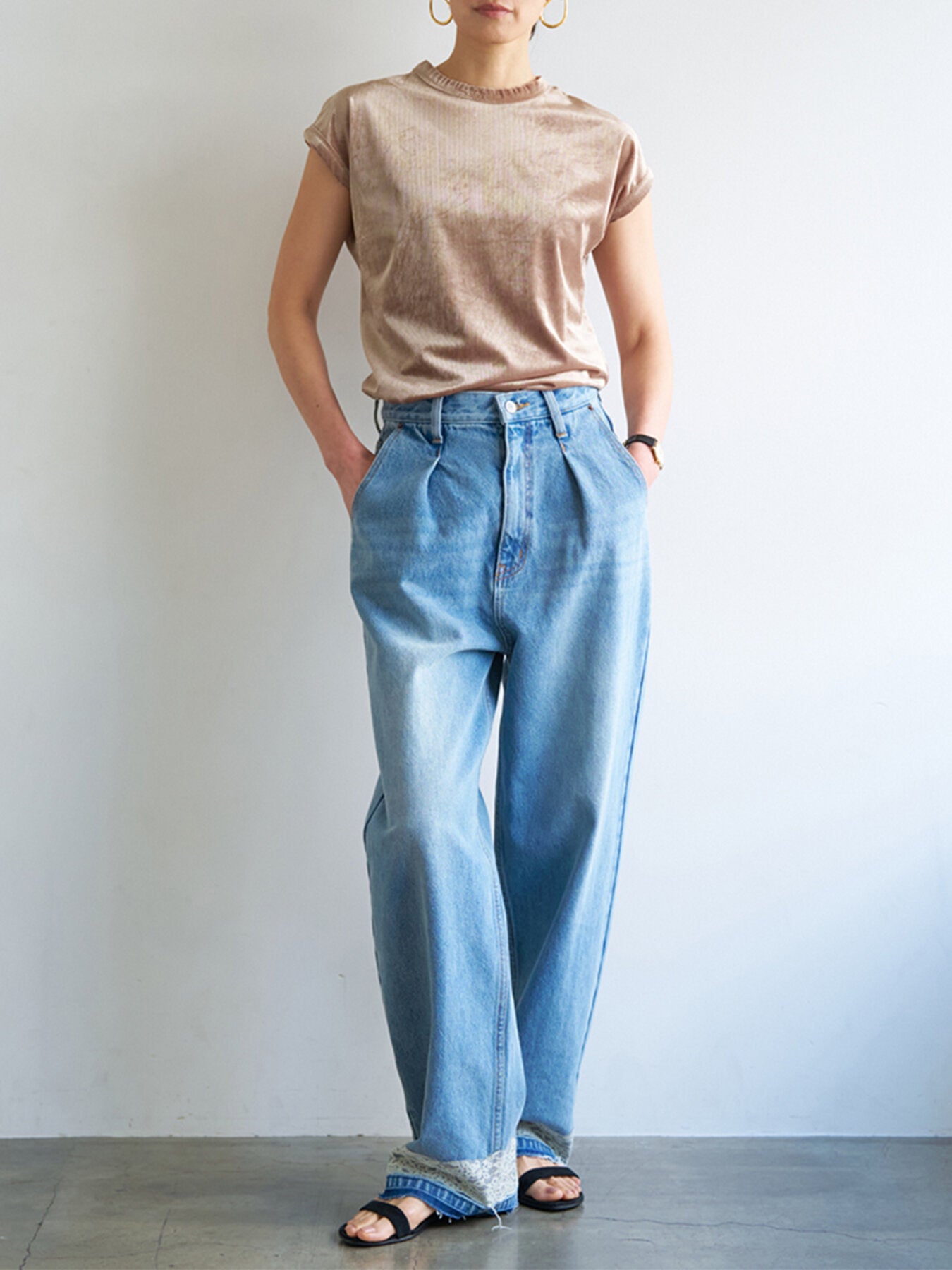 【予約販売】YENN VELVET SHORT SLV TEE Y263-82088