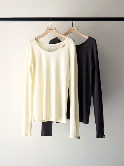 YENN U-NECK LONG TEE Y263-82089