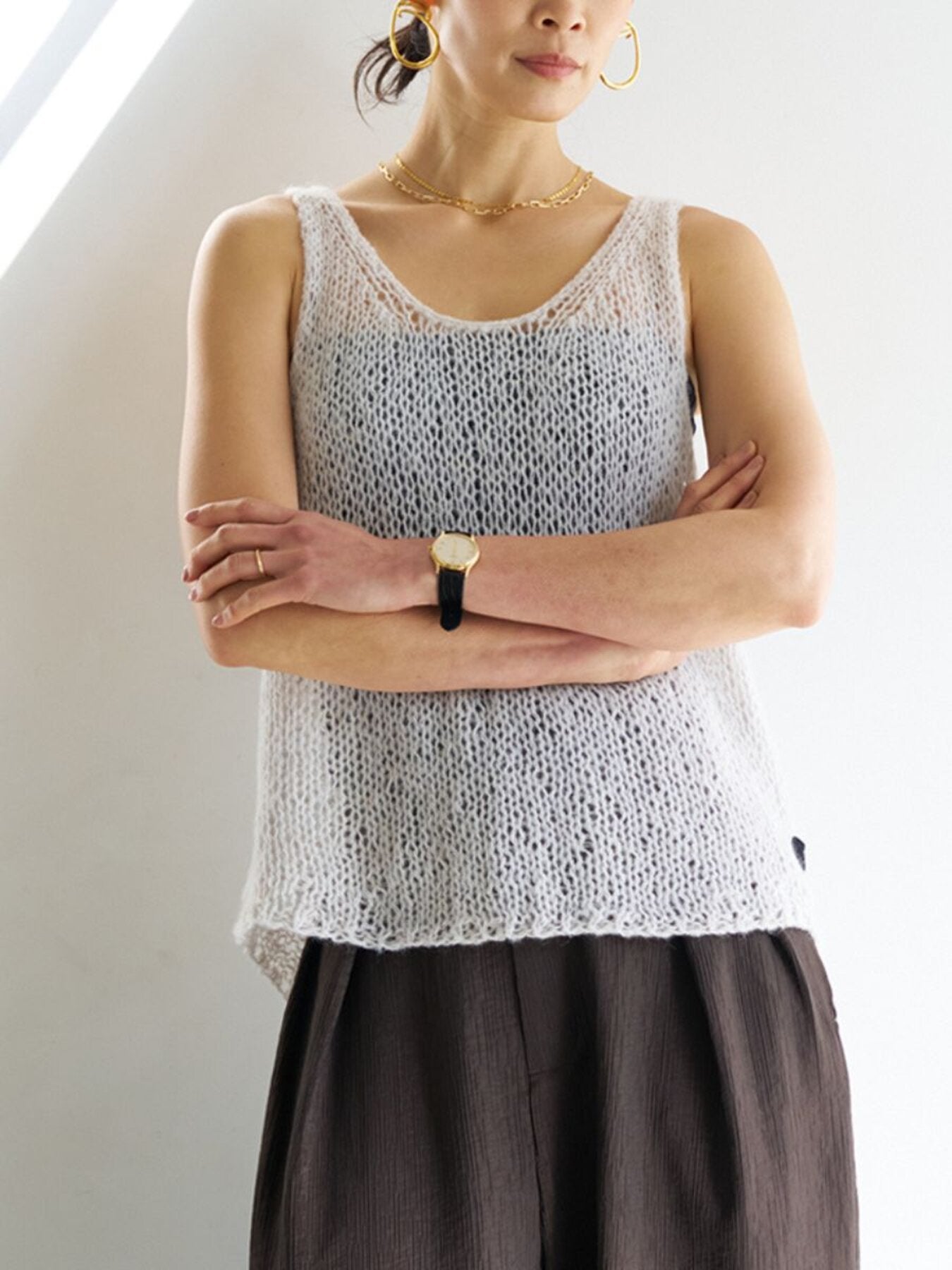 【予約販売】YENN MOHAIR HAND VEST Y263-91100