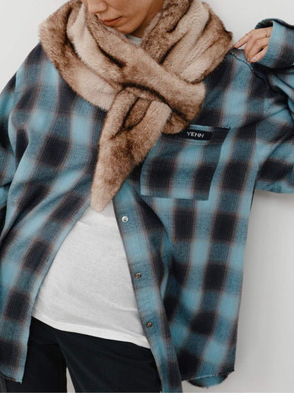 【予約販売】YENN FAUX FUR SCARF Y264-01116