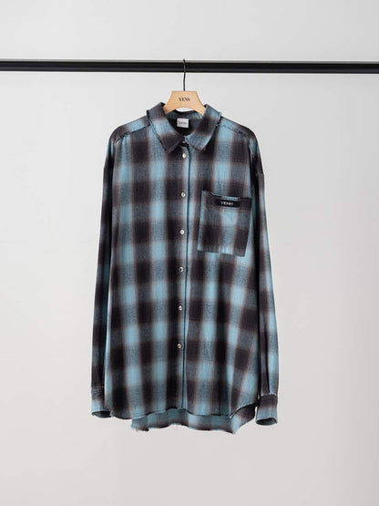 【予約販売】YENN WASHED PLAID SHIRT Y264-11123