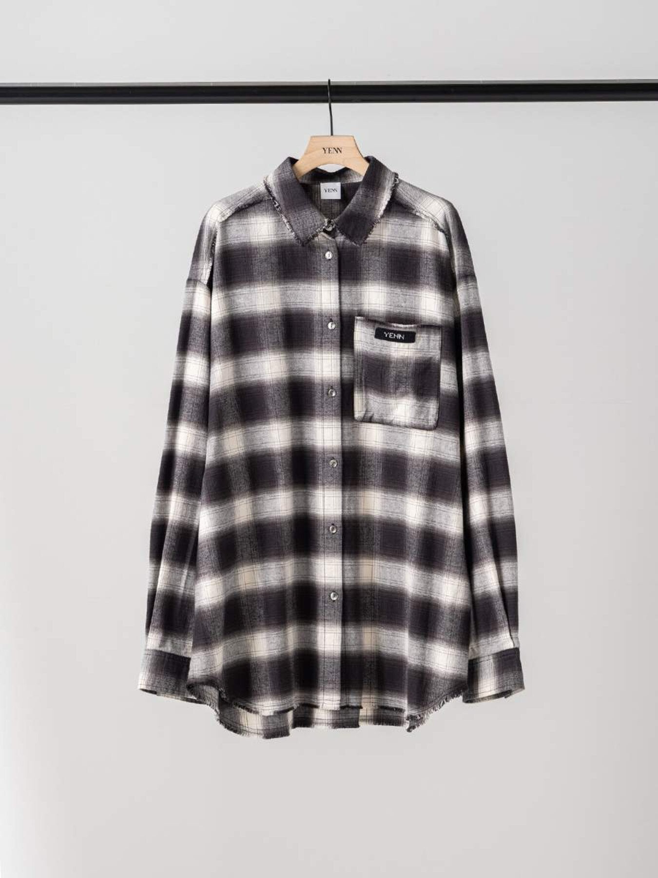 【予約販売】YENN WASHED PLAID SHIRT Y264-11123