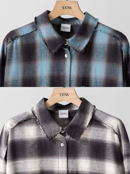 【予約販売】YENN WASHED PLAID SHIRT Y264-11123