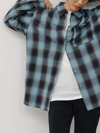 【予約販売】YENN WASHED PLAID SHIRT Y264-11123