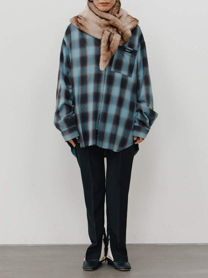 【予約販売】YENN WASHED PLAID SHIRT Y264-11123