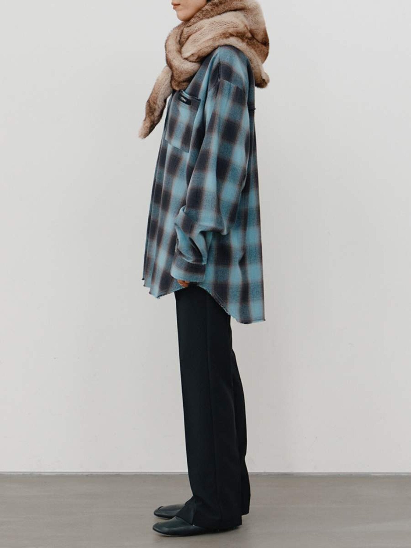 【予約販売】YENN WASHED PLAID SHIRT Y264-11123