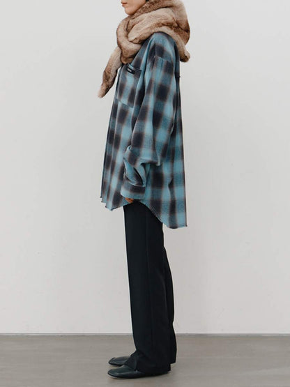 【予約販売】YENN WASHED PLAID SHIRT Y264-11123