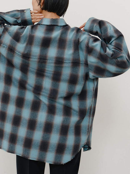 【予約販売】YENN WASHED PLAID SHIRT Y264-11123