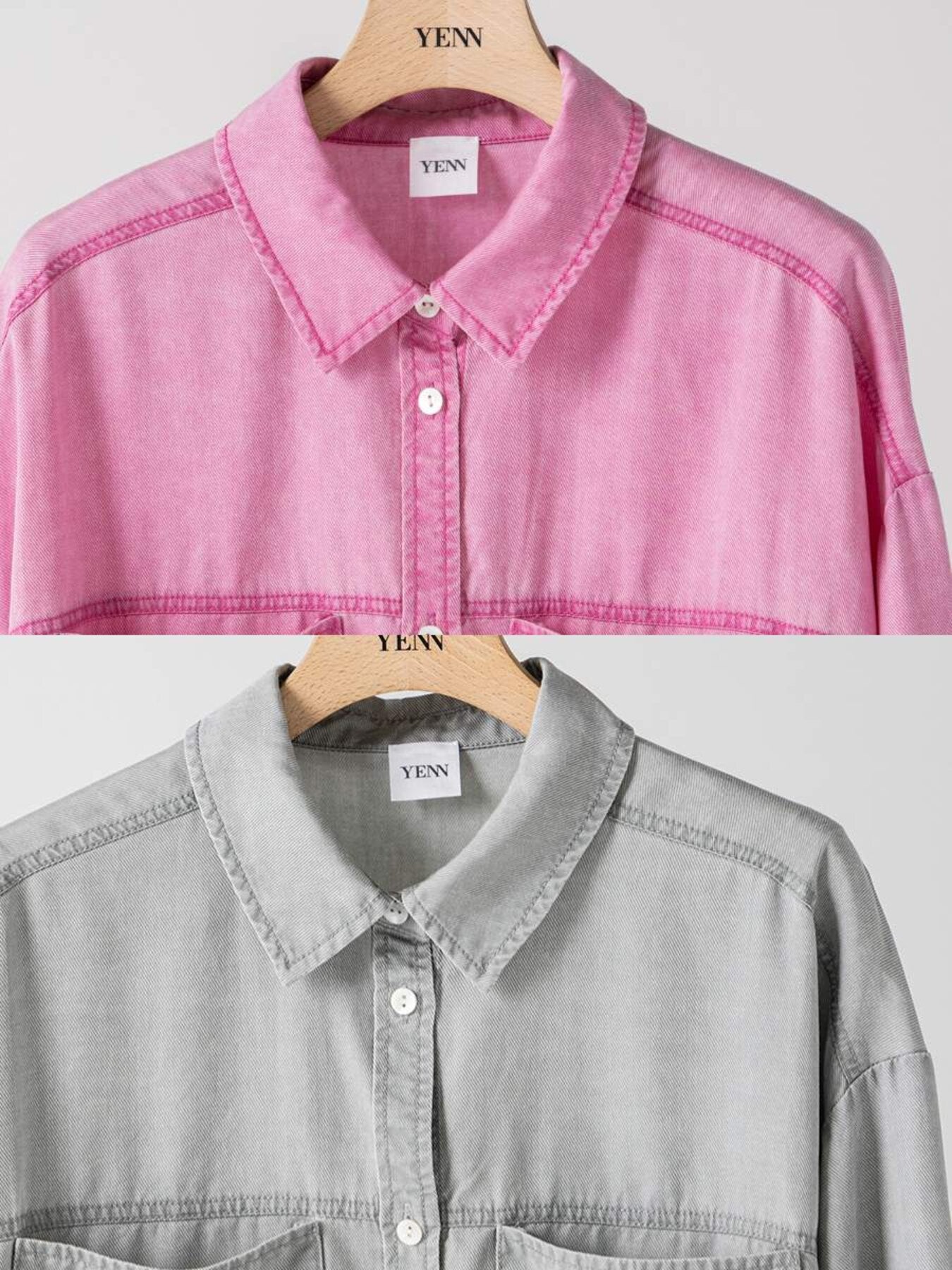 【予約販売】YENN FADED OVERSIZE SHIRT Y264-11134