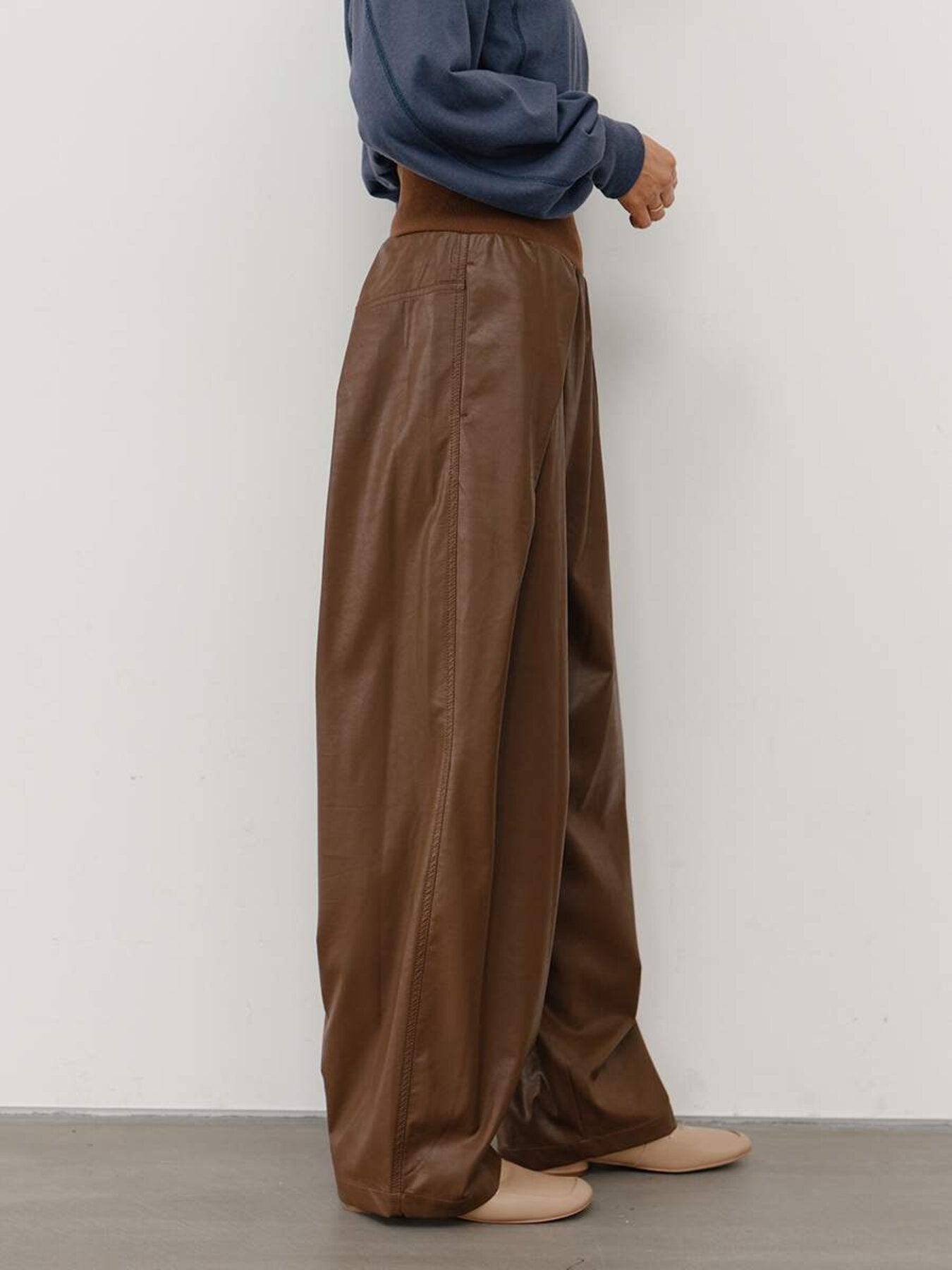 【予約販売】YENN RIB FAUX LEATHER PT Y264-31117