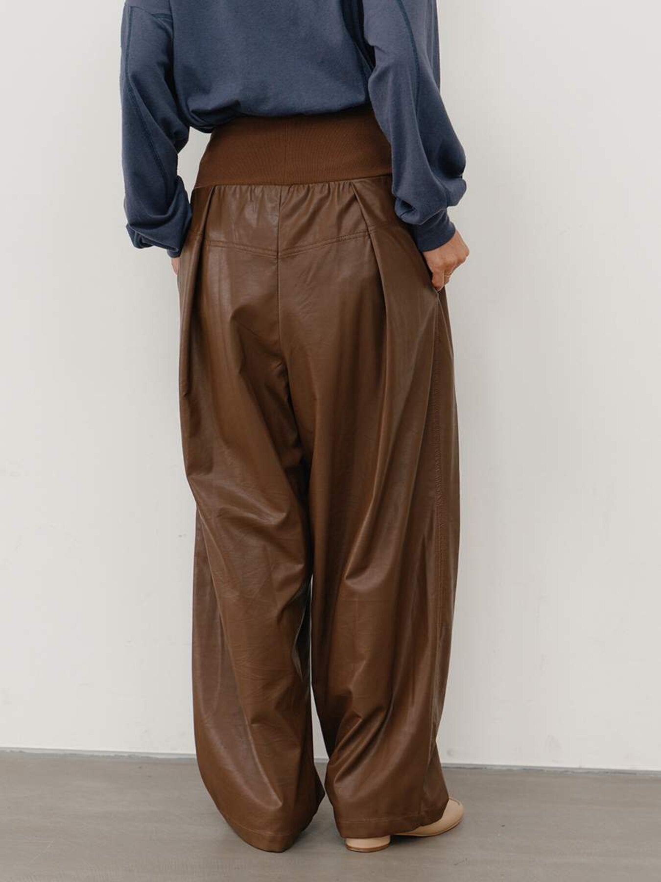 【予約販売】YENN RIB FAUX LEATHER PT Y264-31117