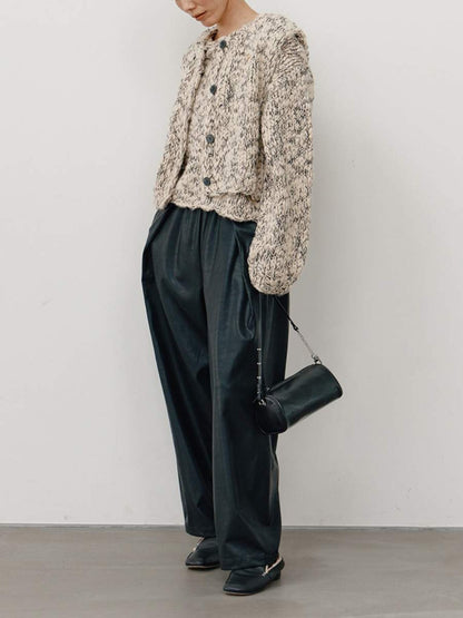 【予約販売】YENN RIB FAUX LEATHER PT Y264-31117