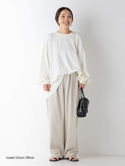 【予約販売】YENN BOX TUCK PEG PANT Y264-31124