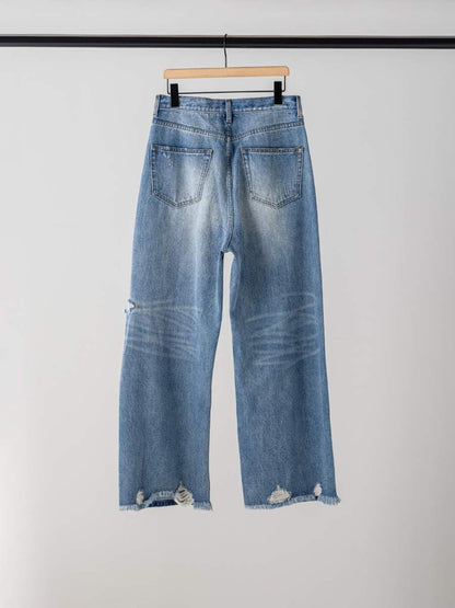 【予約販売】YENN HIGH DAMAGED WIDE PT Y264-31140