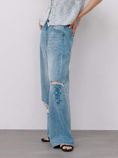 【予約販売】YENN HIGH DAMAGED WIDE PT Y264-31140