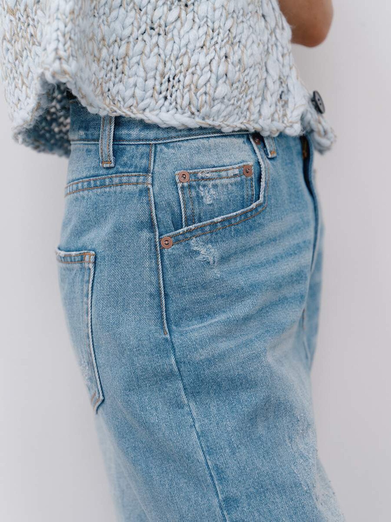 【予約販売】YENN HIGH DAMAGED WIDE PT Y264-31140