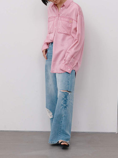 【予約販売】YENN HIGH DAMAGED WIDE PT Y264-31140