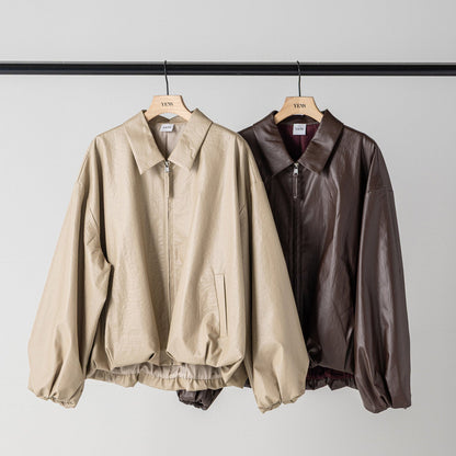 【予約販売】YENN LEATHER LIKE BLOUSON Y264-42119